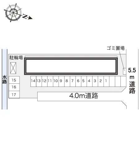 ★手数料０円★弥富市平島町喜右味名　月極駐車場（LP）